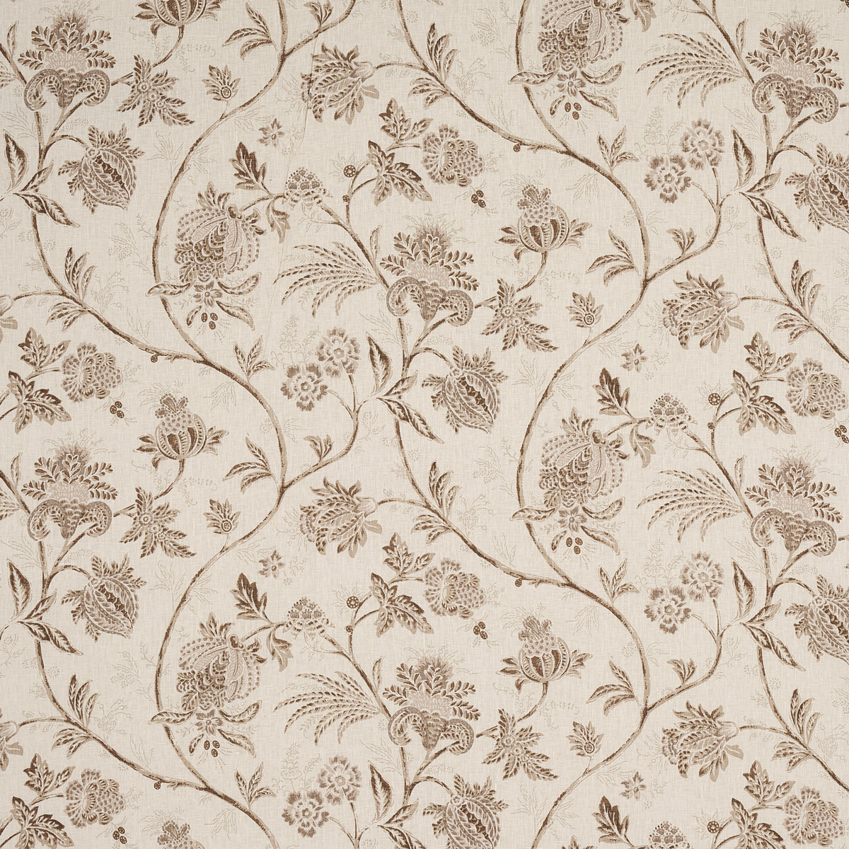 Schumacher CHINOISERIE VINE NEUTRAL Fabric | Atlanta Fabrics