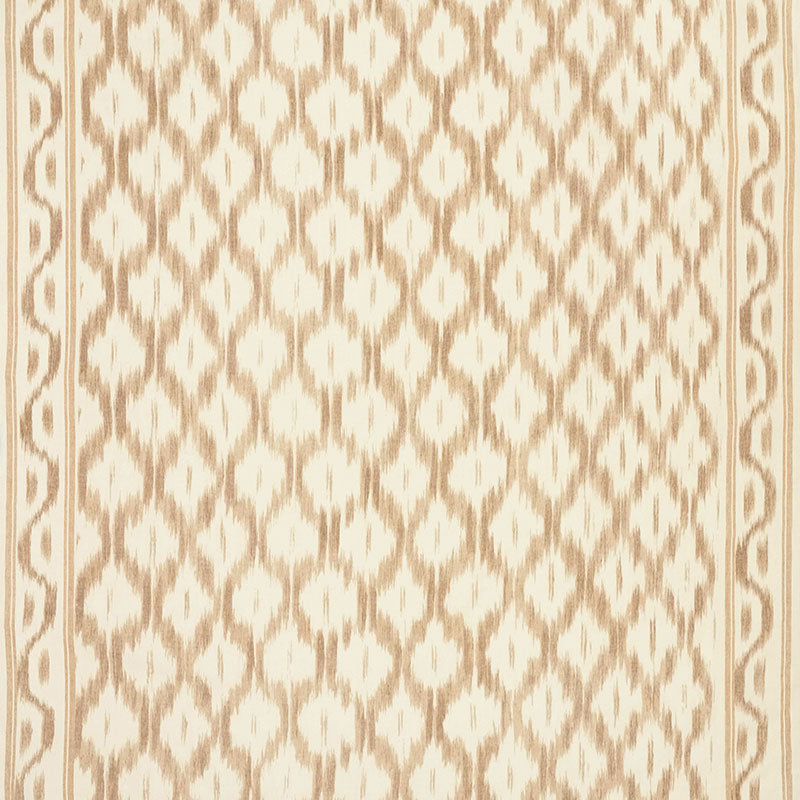 Schumacher SANTA MONICA IKAT NEUTRAL Fabric | Atlanta Fabrics