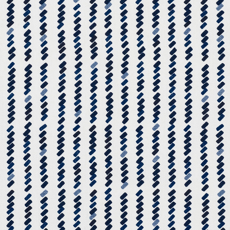 Schumacher TIC FOR TAC BLUE Fabric | Atlanta Fabrics