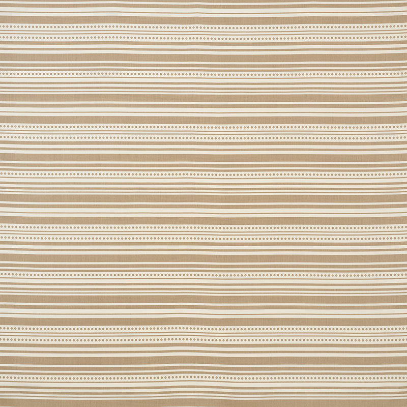 Schumacher STRIPEDOT II INDOOR/OUTDOOR SAND Fabric | Atlanta Fabrics