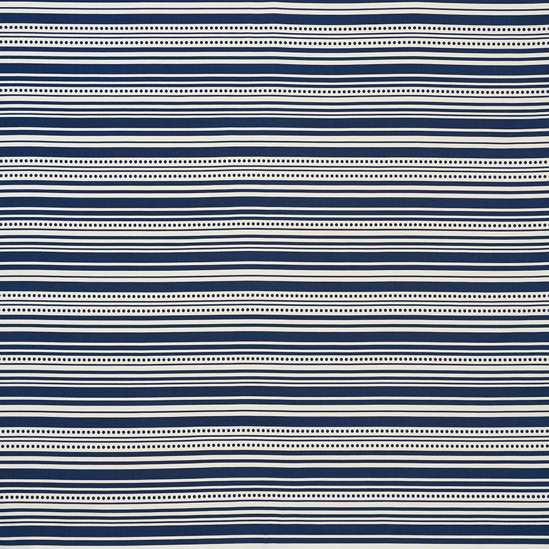 Schumacher STRIPEDOT II INDOOR/OUTDOOR NAVY  | Atlanta Fabrics