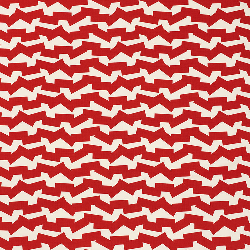 Schumacher JUMBLE II INDOOR/OUTDOOR RED Fabric | Atlanta Fabrics