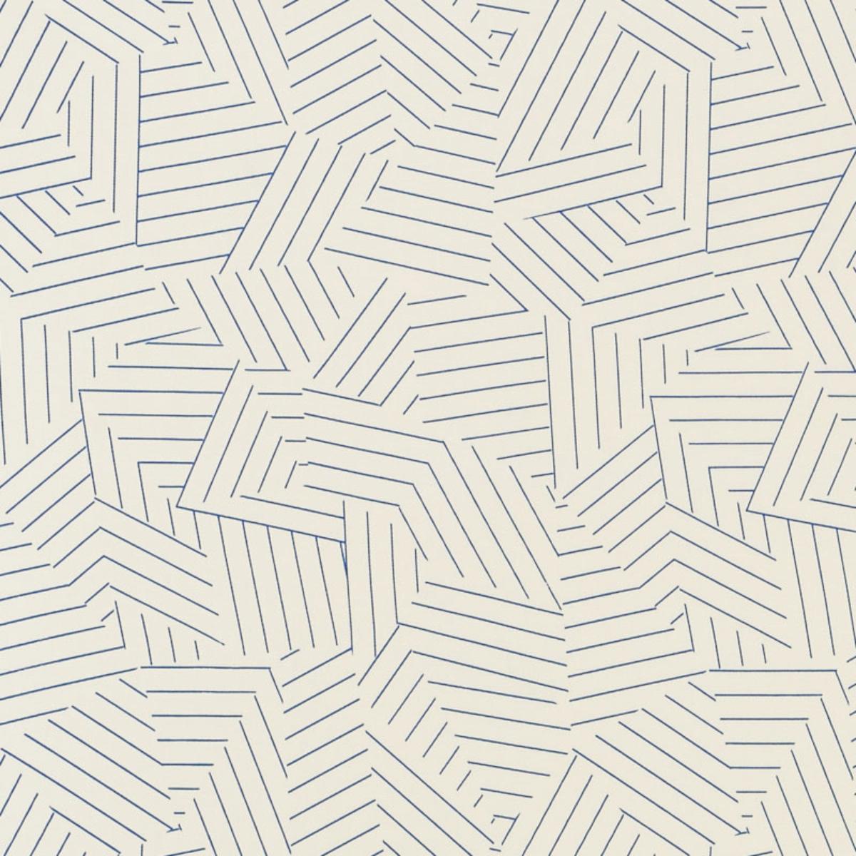 DECONSTRUCTED STRIPE INDOOR/OUTDOOR COBALT