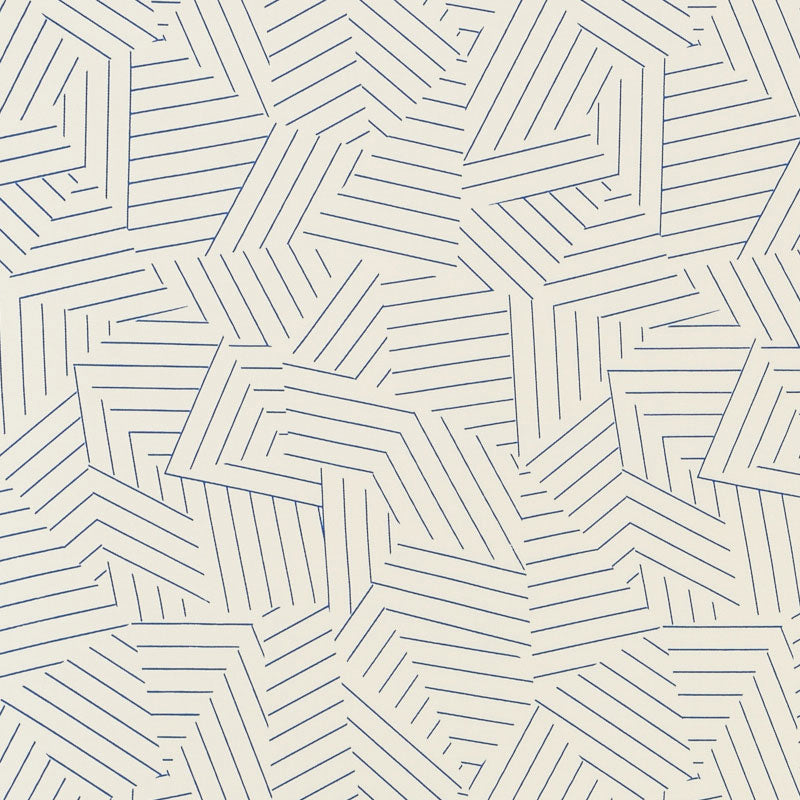 DECONSTRUCTED STRIPE INDOOR/OUTDOOR COBALT