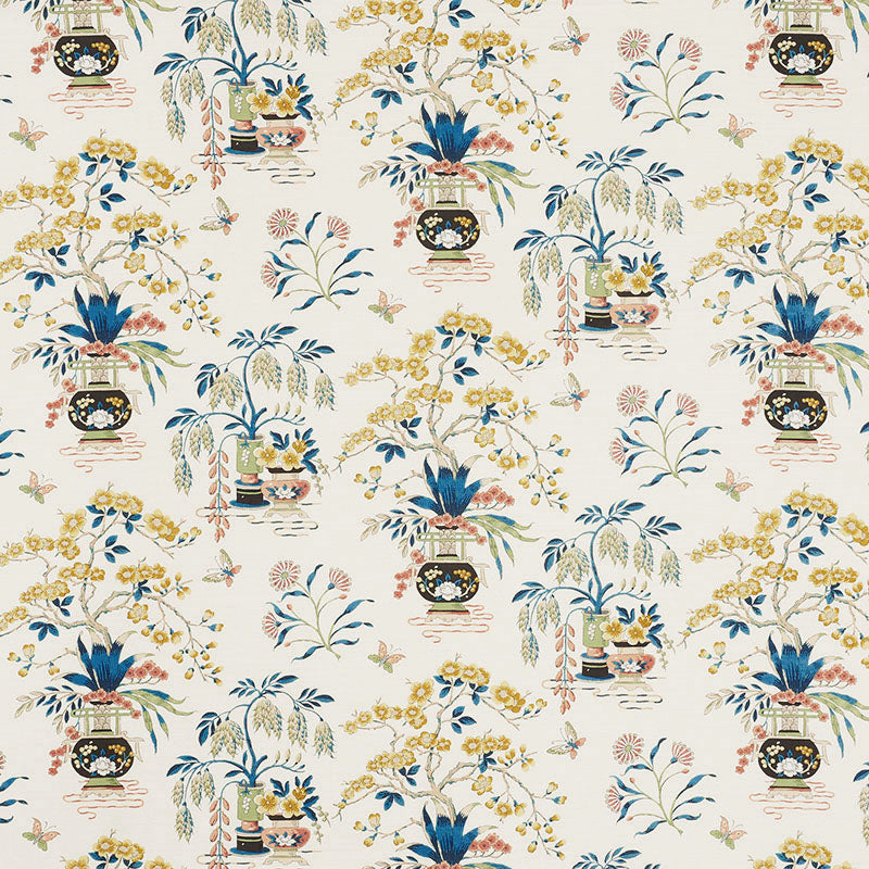 Schumacher MING VASE MULTI Fabric | Atlanta Fabrics