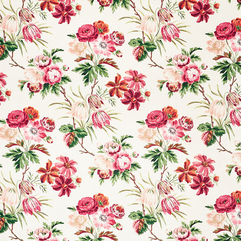 Schumacher CECIL CHINTZ ROSE Fabric | Atlanta Fabrics