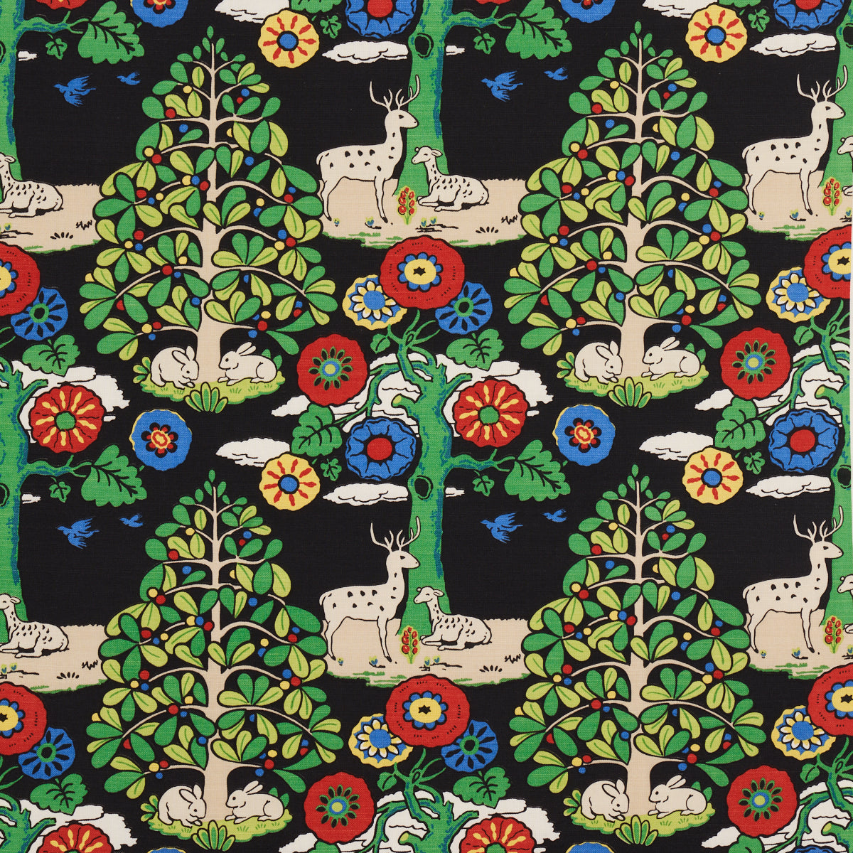 FANTASY FOREST BLACK & MULTI