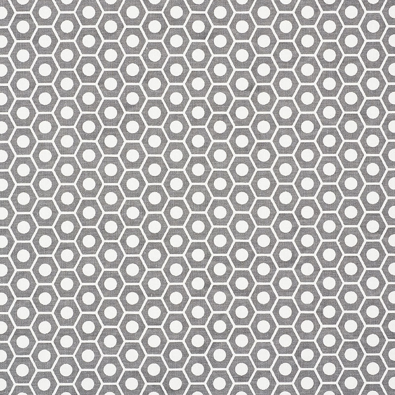 Schumacher QUEEN B GREY  | Atlanta Fabrics