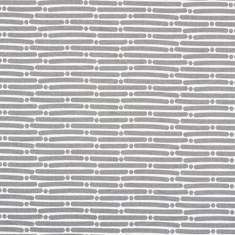 Schumacher DOT DASH GREY Fabric | Atlanta Fabrics