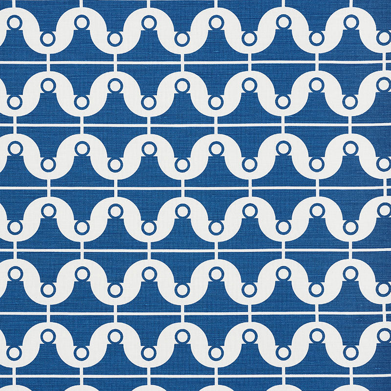Schumacher LONDON BRIDGE BLUE Fabric | Atlanta Fabrics