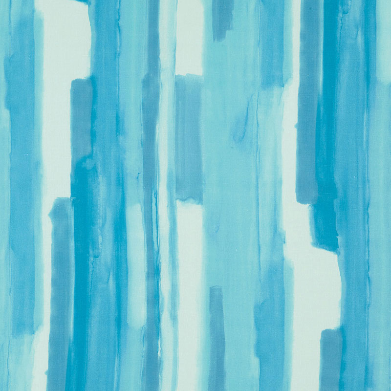 Schumacher WATERCOLOR AQUA Fabric | Atlanta Fabrics