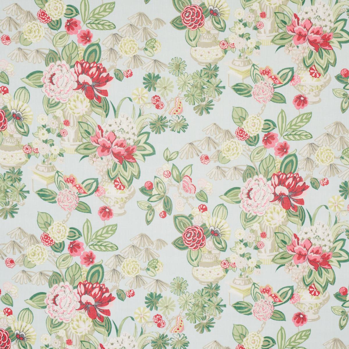 SCHUMACHER BOUQUET CHINOIS SKY FABRIC | Atlanta Fabrics