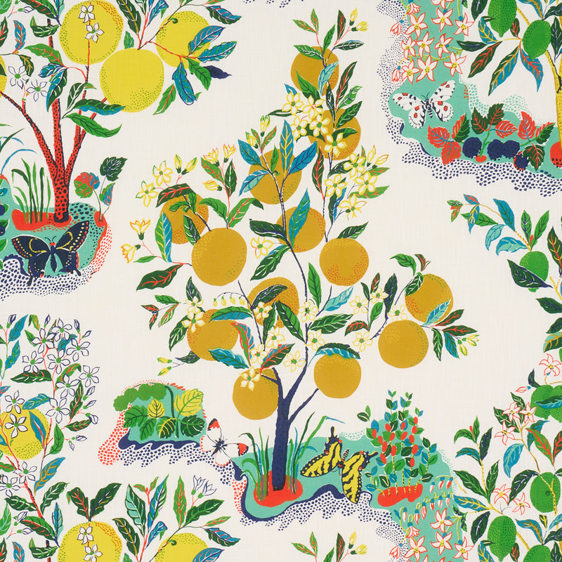 Schumacher CITRUS GARDEN INDOOR/OUTDOOR PRIMARY Fabric | Atlanta Fabrics