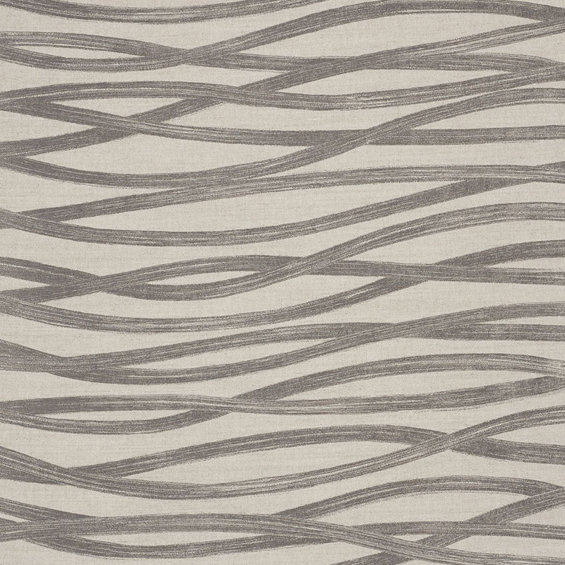 Schumacher BRUSHSTROKES CHARCOAL Fabric | Atlanta Fabrics