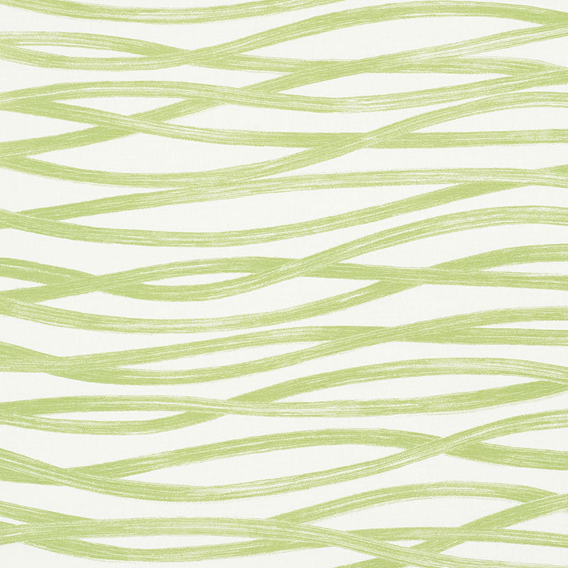 Schumacher BRUSHSTROKES LEAF Fabric | Atlanta Fabrics