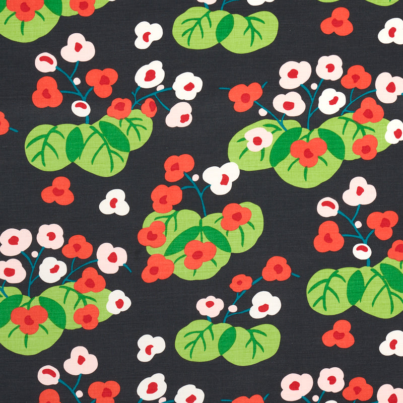 Schumacher SAKU SOFT BLACK  | Atlanta Fabrics