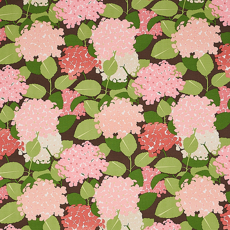 Schumacher HYDRANGEA PINK Fabric | Atlanta Fabrics