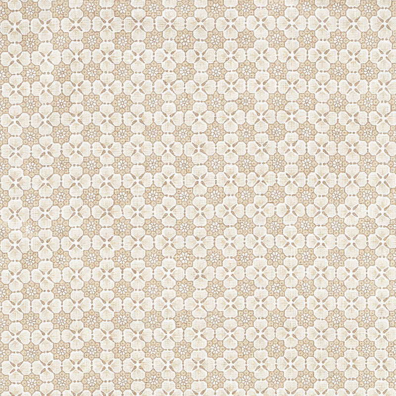 Schumacher PALISADES FLORET NEUTRAL  | Atlanta Fabrics