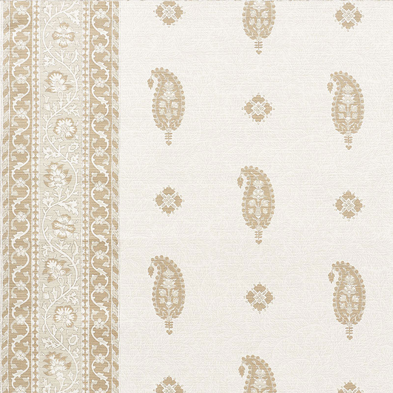 Schumacher OJAI PAISLEY NEUTRAL Fabric | Atlanta Fabrics