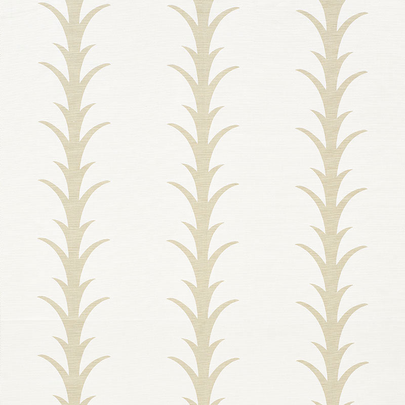 Schumacher ACANTHUS STRIPE SAND  | Atlanta Fabrics