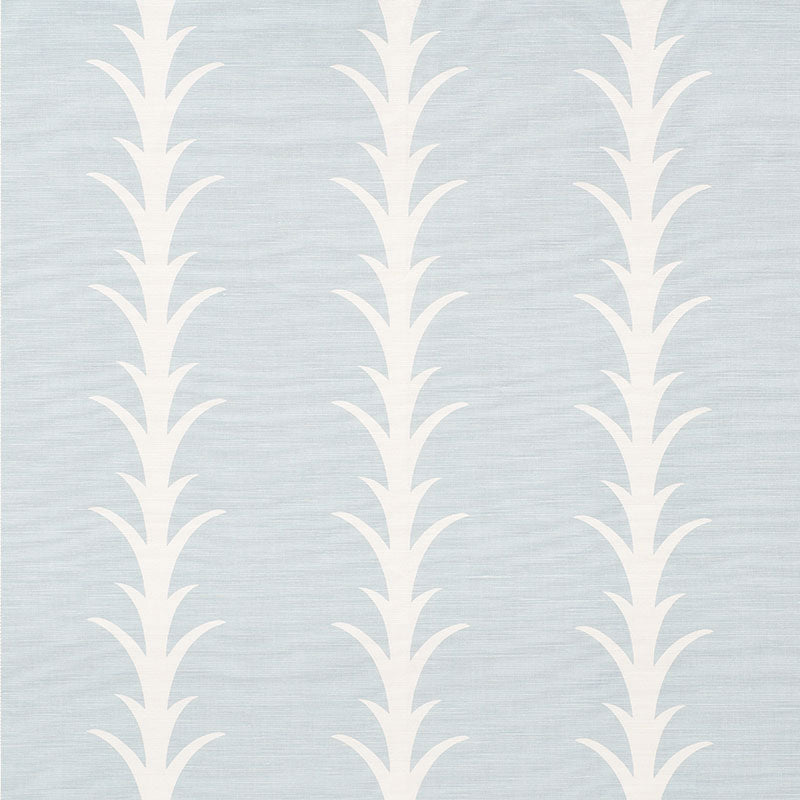 Schumacher ACANTHUS STRIPE SKY  | Atlanta Fabrics