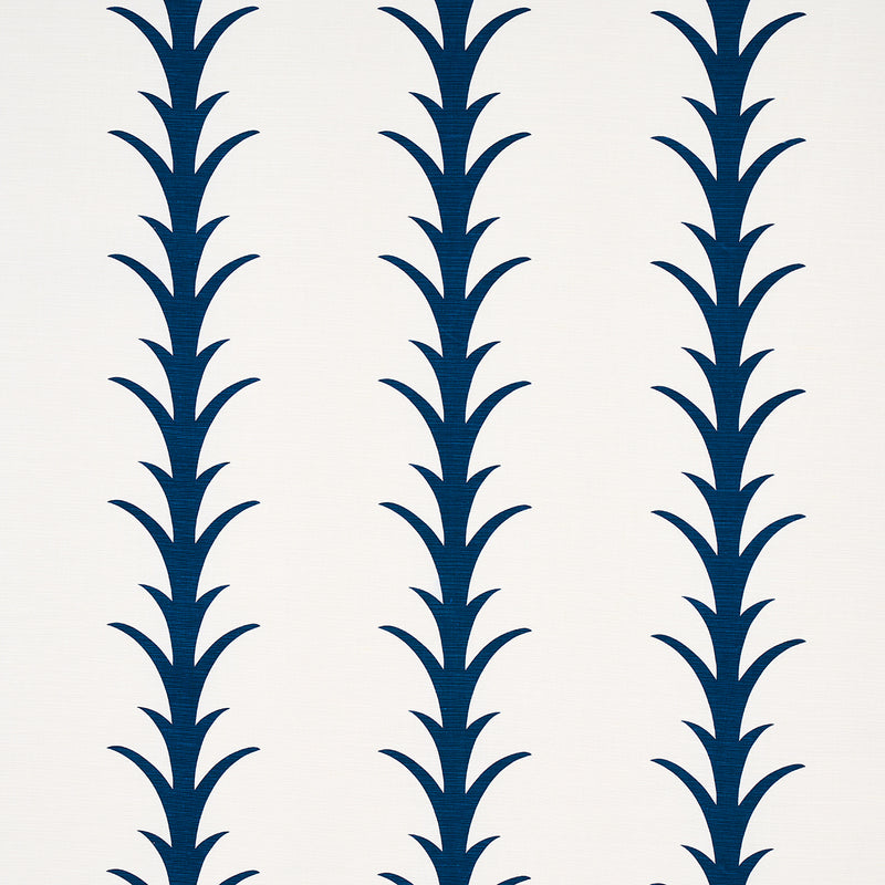 Schumacher ACANTHUS STRIPE NAVY  | Atlanta Fabrics