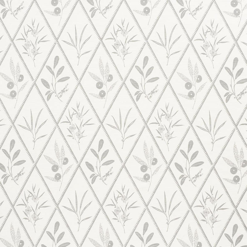 SCHUMACHER ENDIMIONE GREY FABRIC | Atlanta Fabrics