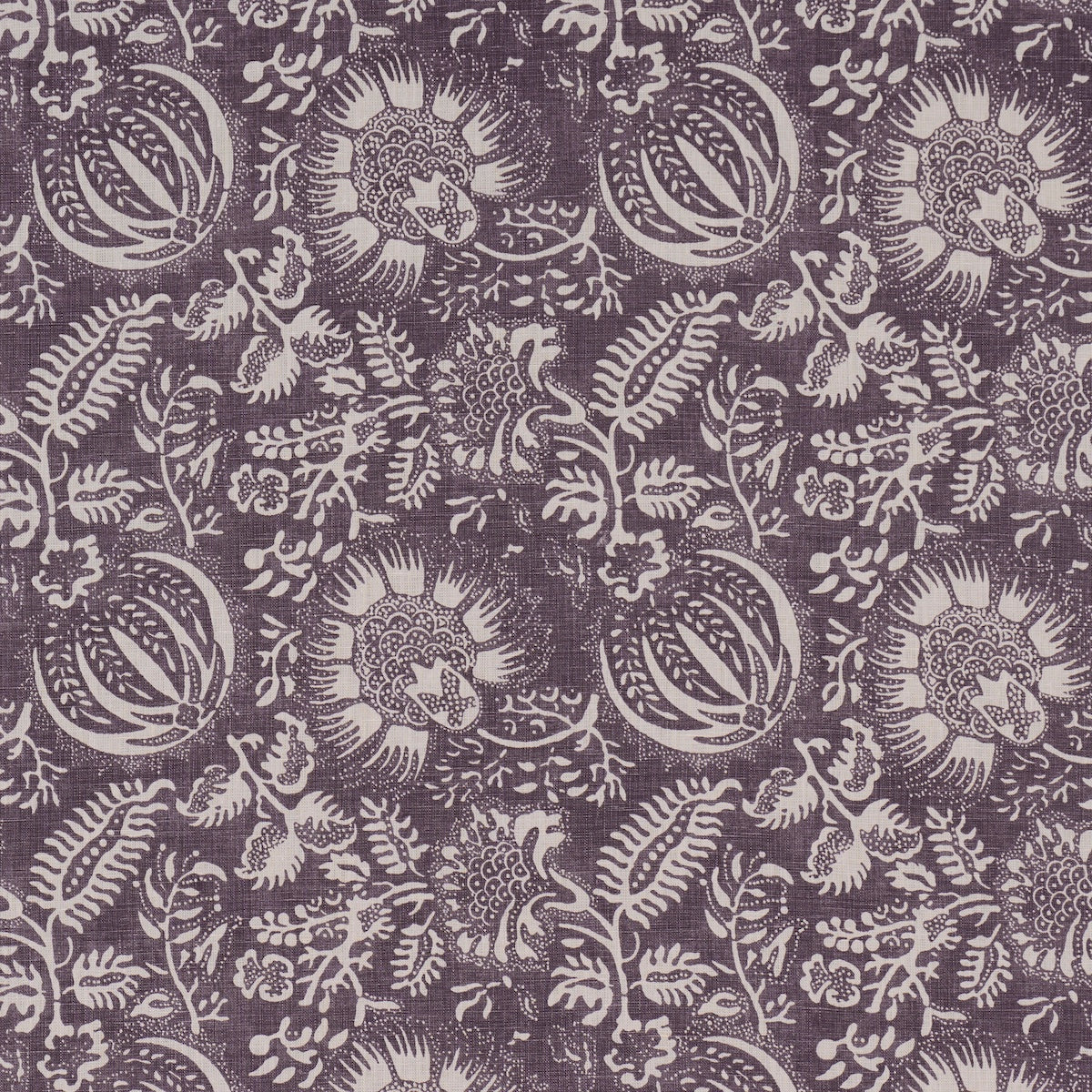 POMEGRANATE PRINT AUBERGINE