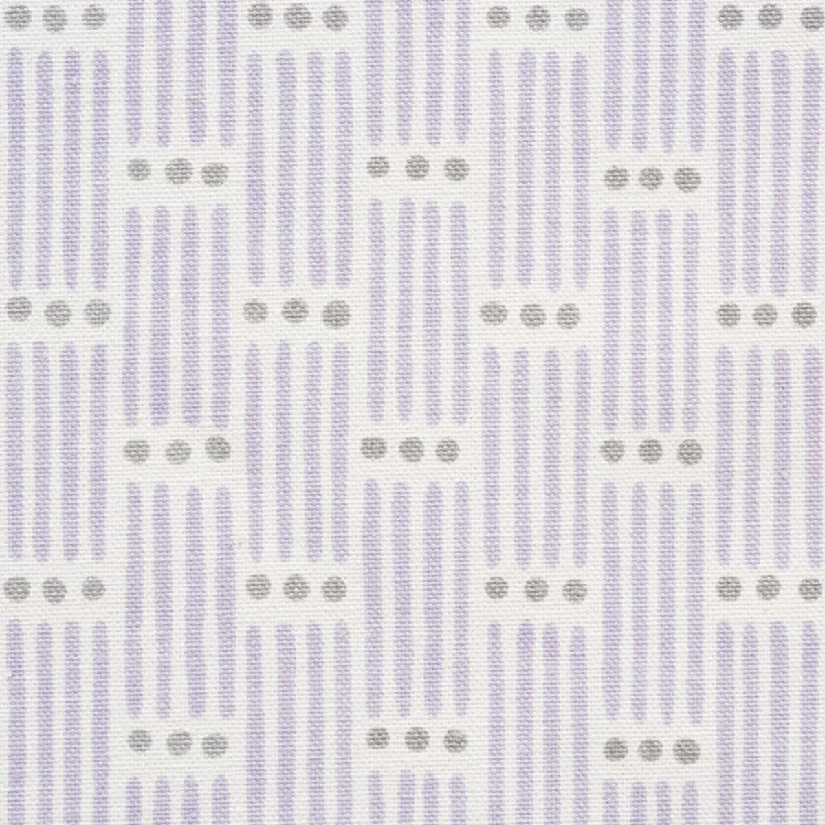 SCHUMACHER DOTTED STRIPE LILAC FABRIC | Atlanta Fabrics