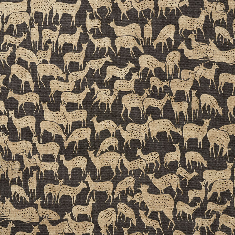 Schumacher FAUNA CARBON Fabric | Atlanta Fabrics