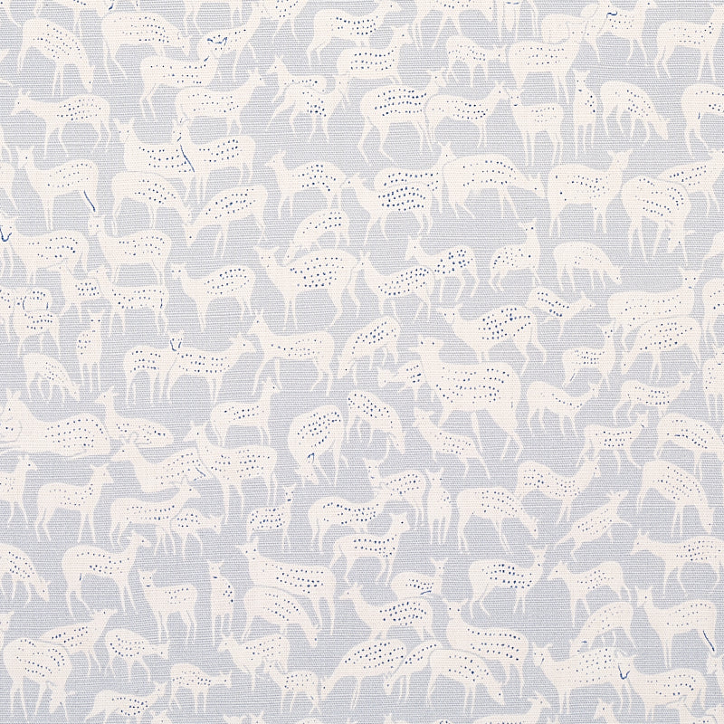 Schumacher FAUNA SLATE BLUE Fabric | Atlanta Fabrics