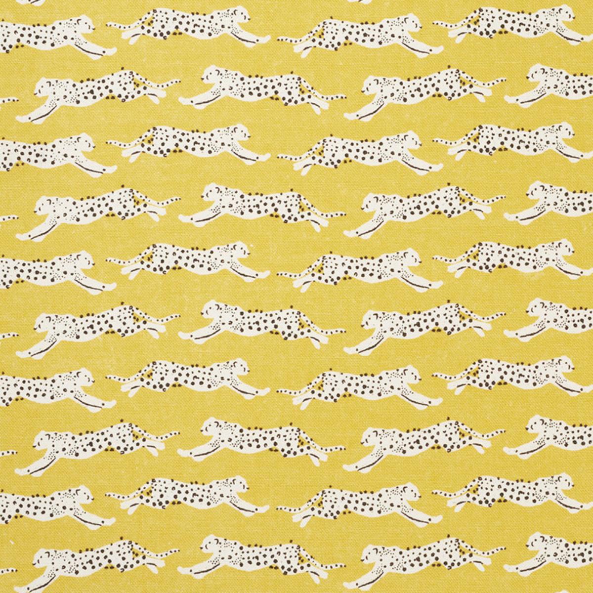 LEAPING LEOPARDS YELLOW