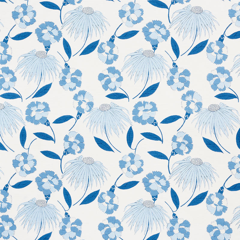 Schumacher BOUQUET TOSS AFTERNOON BLUE Fabric | Atlanta Fabrics