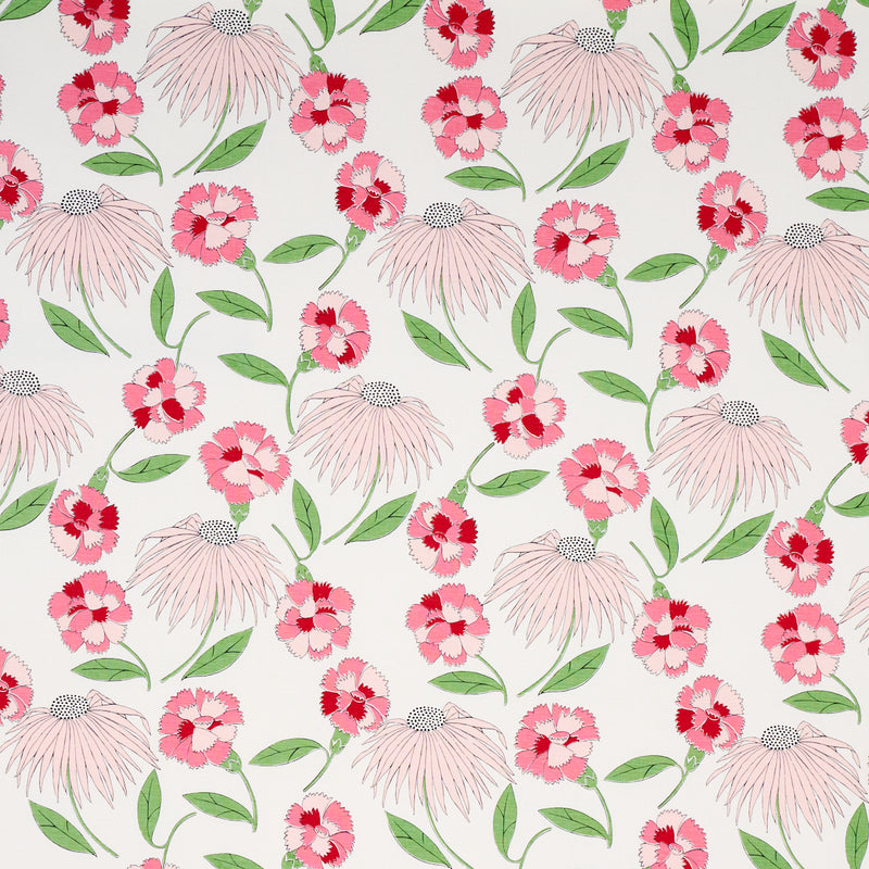 Schumacher BOUQUET TOSS PEPPER BERRY Fabric | Atlanta Fabrics