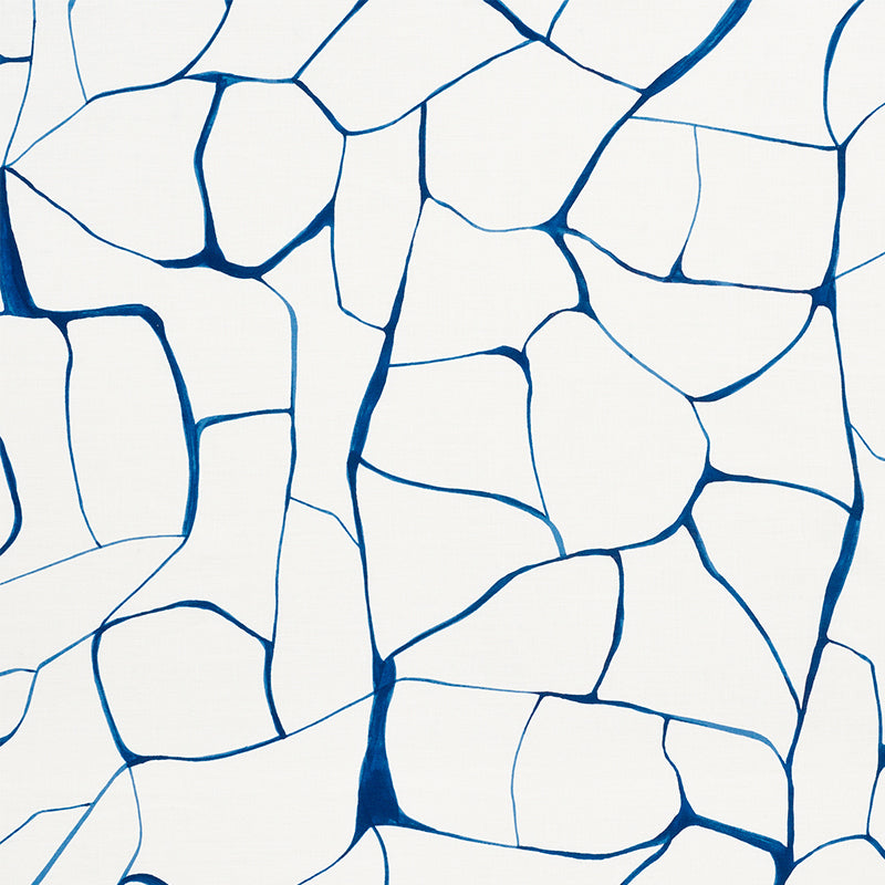 Schumacher FILIGREE NAVY Fabric | Atlanta Fabrics