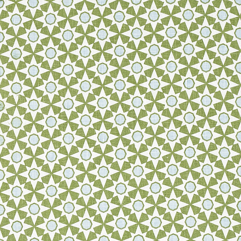 Schumacher Serendipity Green FABRIC | Atlanta Fabrics