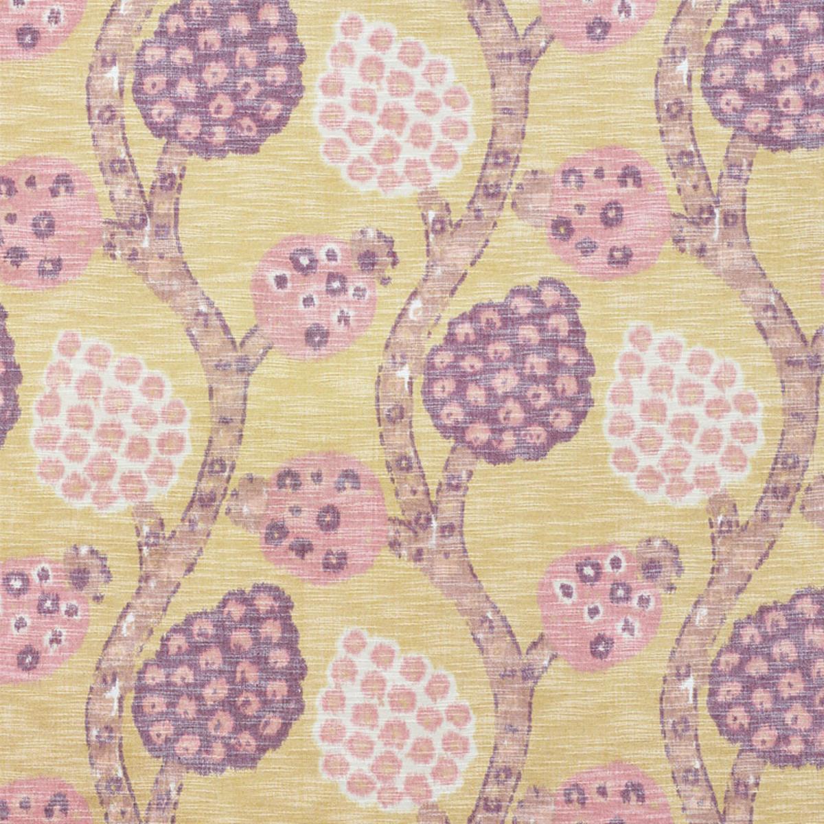 SCHUMACHER ANNABEL WARP PRINT GOLD FABRIC | Atlanta Fabrics