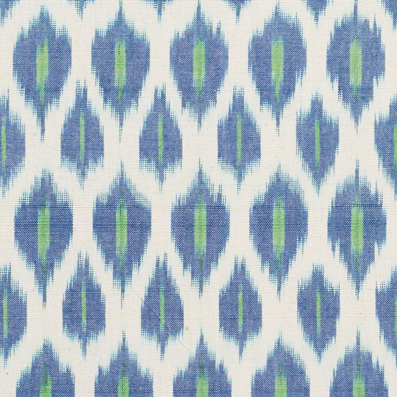 Schumacher PRESIDIO IKAT PEACOCK Fabric | Atlanta Fabrics