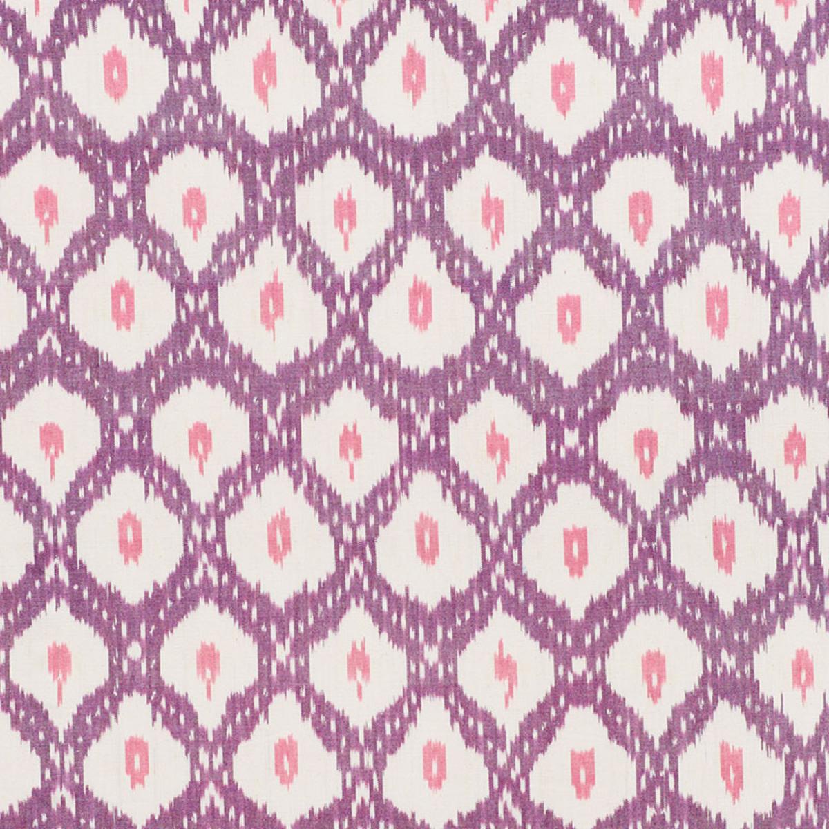 SCHUMACHER INDIO IKAT PURPLE FABRIC | Atlanta Fabrics