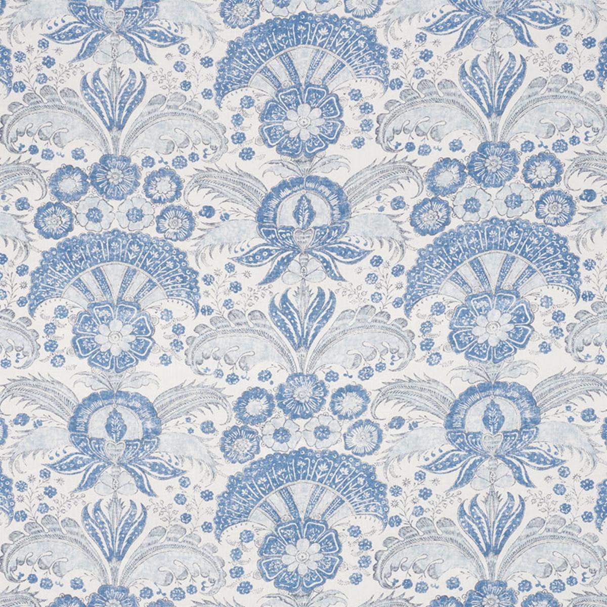 SCHUMACHER CALICUT DELFT FABRIC | Atlanta Fabrics