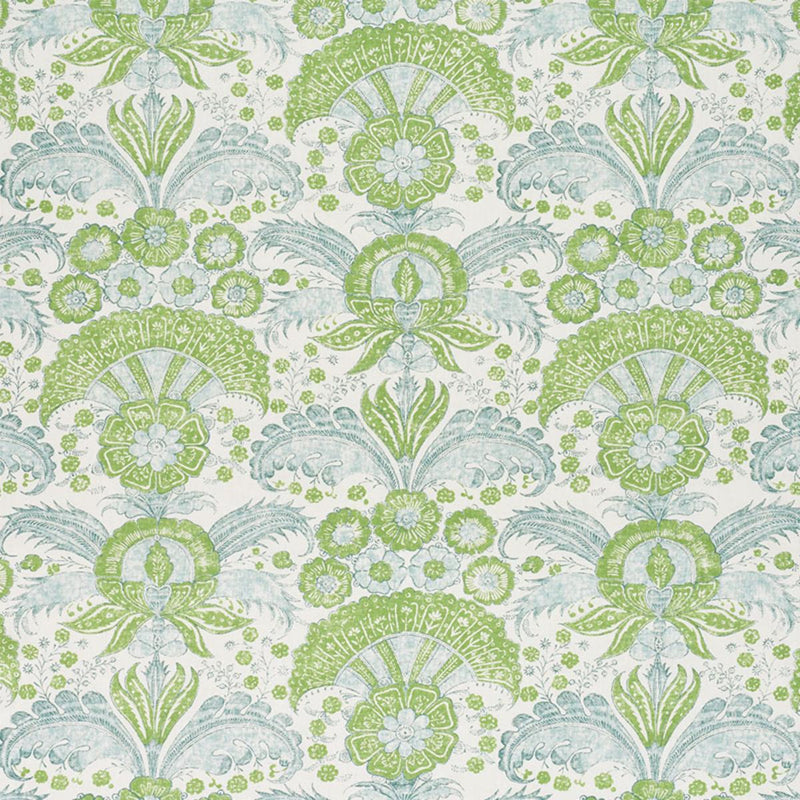 SCHUMACHER CALICUT LEAF FABRIC | Atlanta Fabrics