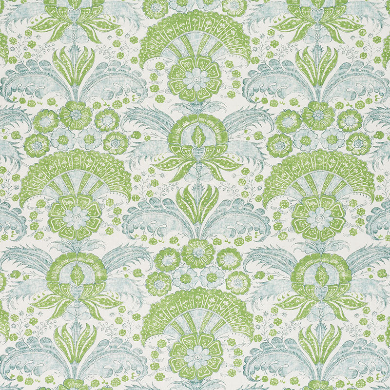 Schumacher CALICUT LEAF Fabric | Atlanta Fabrics