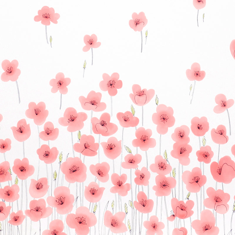 WILD POPPIES PANEL PINK