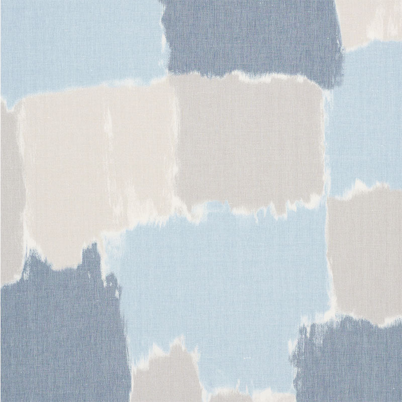 Schumacher COLORBLOCK IKAT DENIM Fabric | Atlanta Fabrics