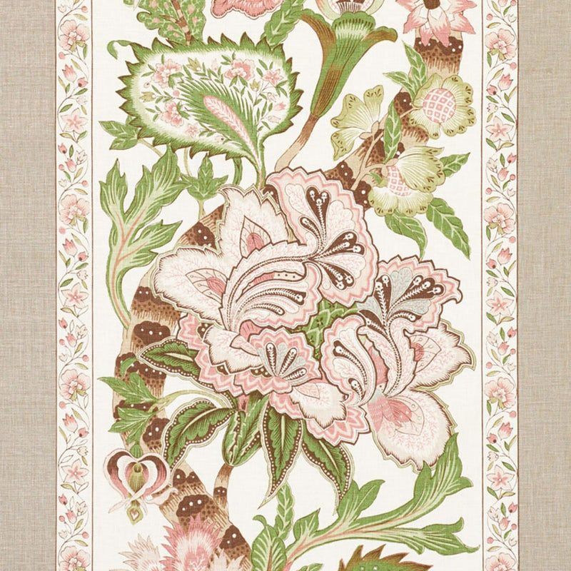 SCHUMACHER ANJOU STRIPE BLUSH FABRIC | Atlanta Fabrics