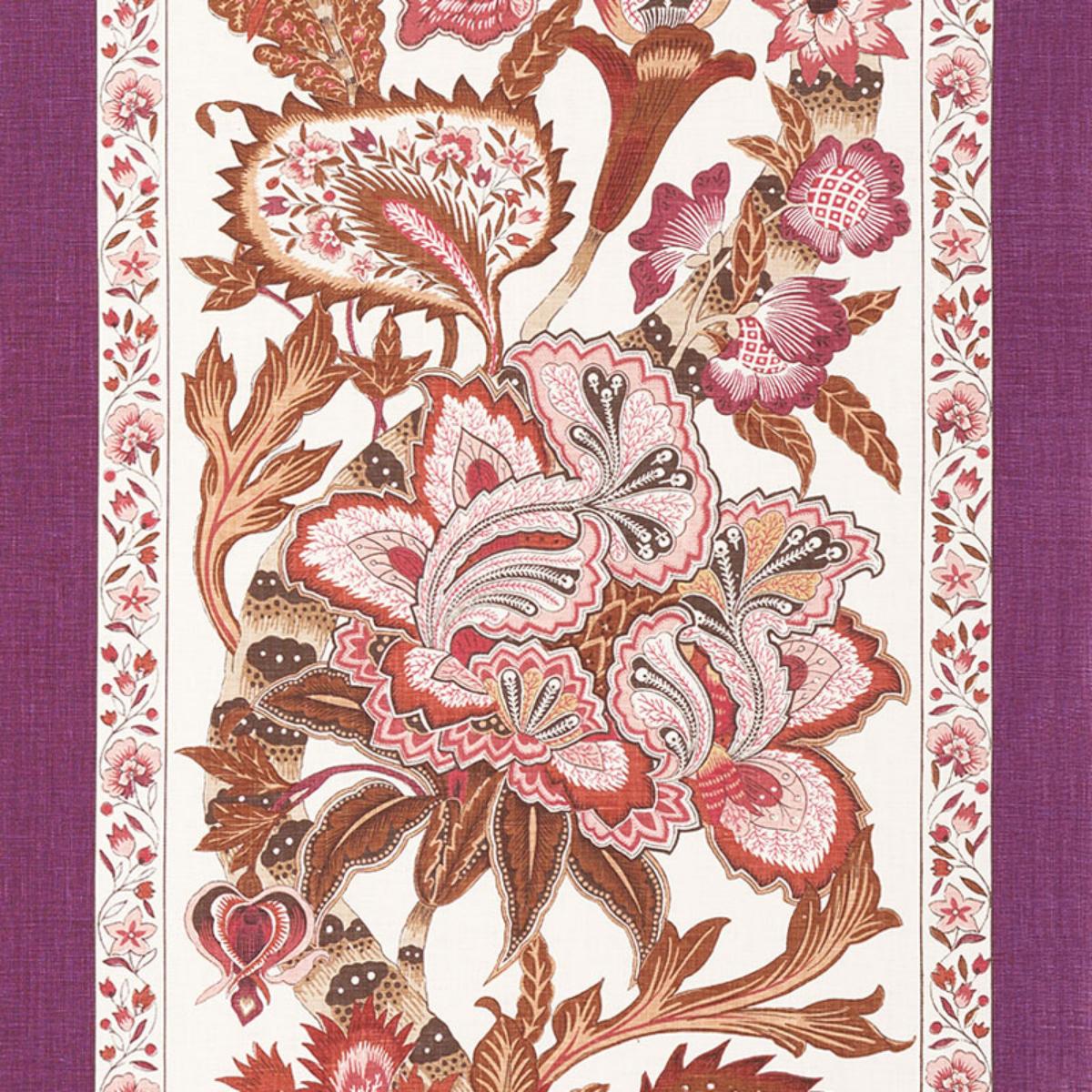SCHUMACHER ANJOU STRIPE ROSE FABRIC | Atlanta Fabrics