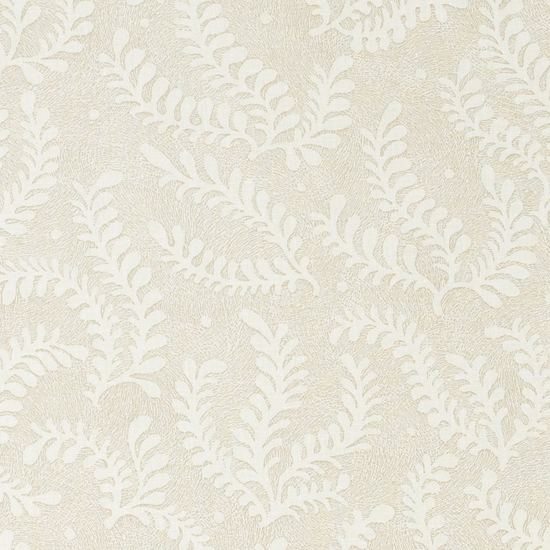 Schumacher ETCHED FERN NATURAL Fabric | Atlanta Fabrics