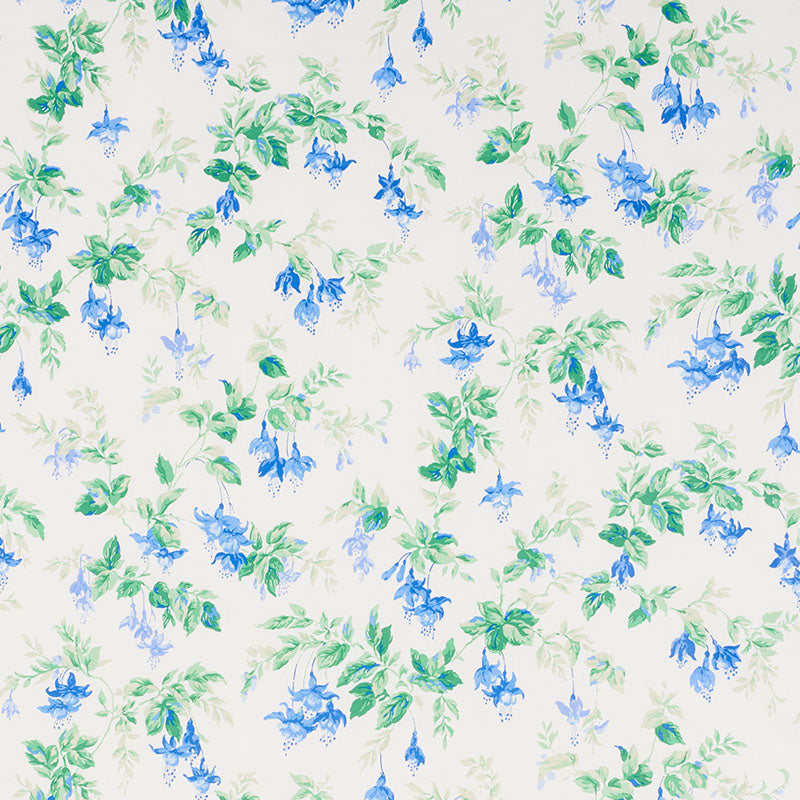 Schumacher GARDEN GATE CHINTZ COBALT Fabric | Atlanta Fabrics