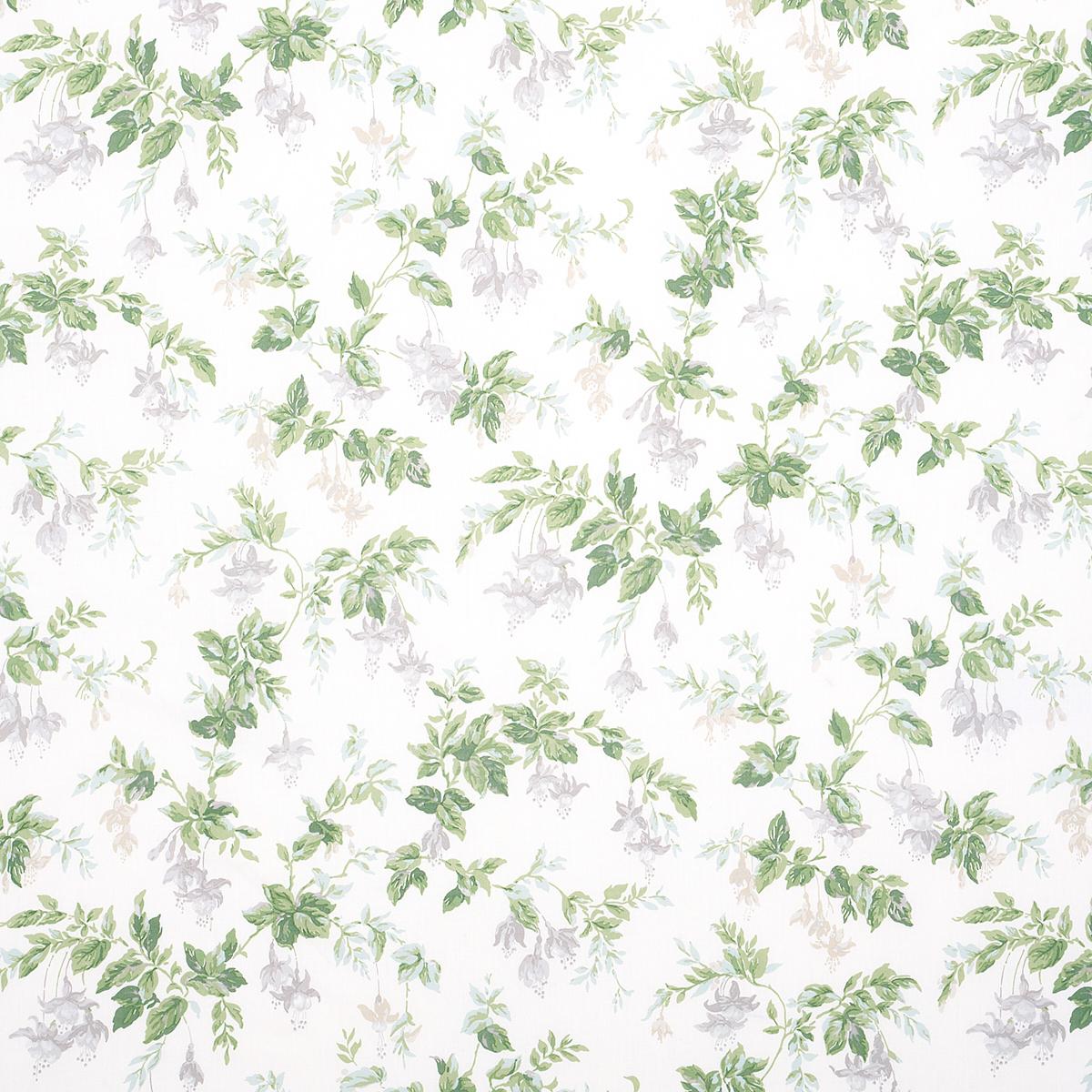 Schumacher GARDEN GATE CHINTZ GREY Fabric | Atlanta Fabrics