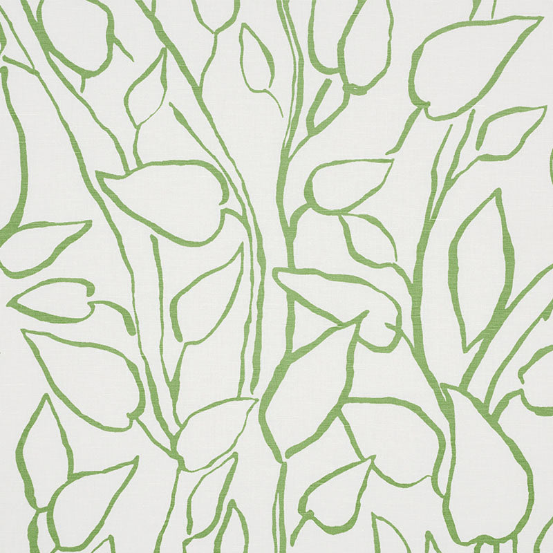 Schumacher SOLANDRA VINE LEAF Fabric | Atlanta Fabrics